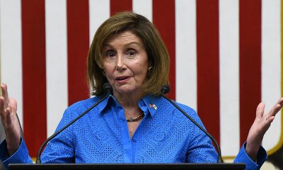 US House Speaker Nancy Pelosi attends a press conference at the US Embassy in Tokyo on August 5, 2022, at the end of her Asian tour, which included a visit to Taiwan. (Photo by Richard A. Brooks / AFP) (Photo by RICHARD A. BROOKS/AFP via Getty Images)